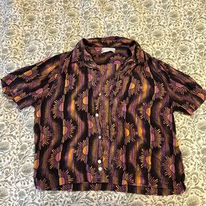 Urban Outfitters Sunburst Pattern Shirt